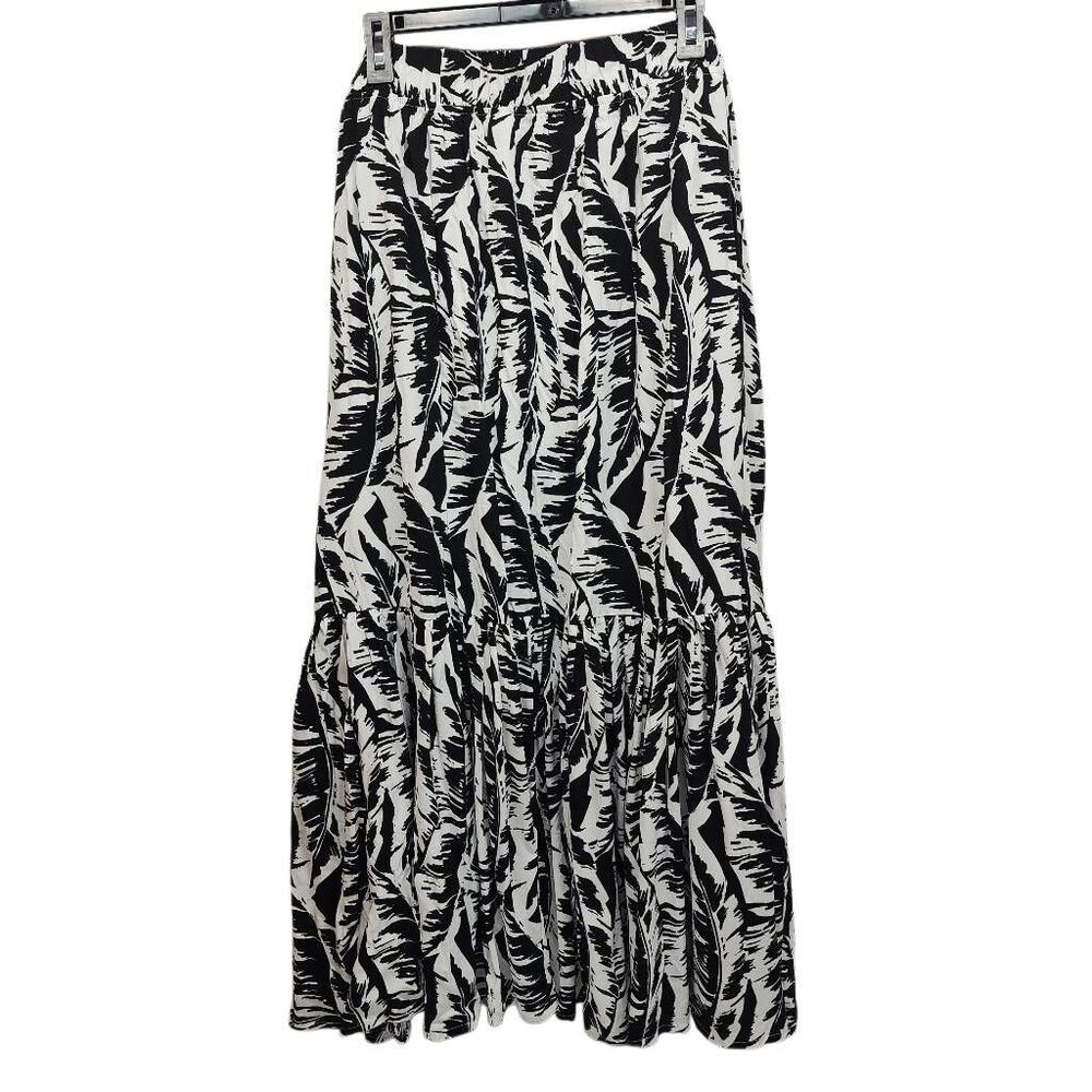 Swim by Cacique Tropical Leaf Print Maxi Skirt 26/28 NWT Rayon Beach Cover Up - Picture 3 of 7